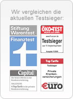 PKV Stiftung Warentest Testsieger